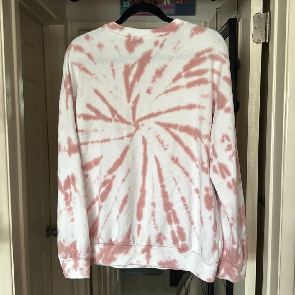 Women’s Small Pink TieDye Sweatshirt - Picture 2 of 4
